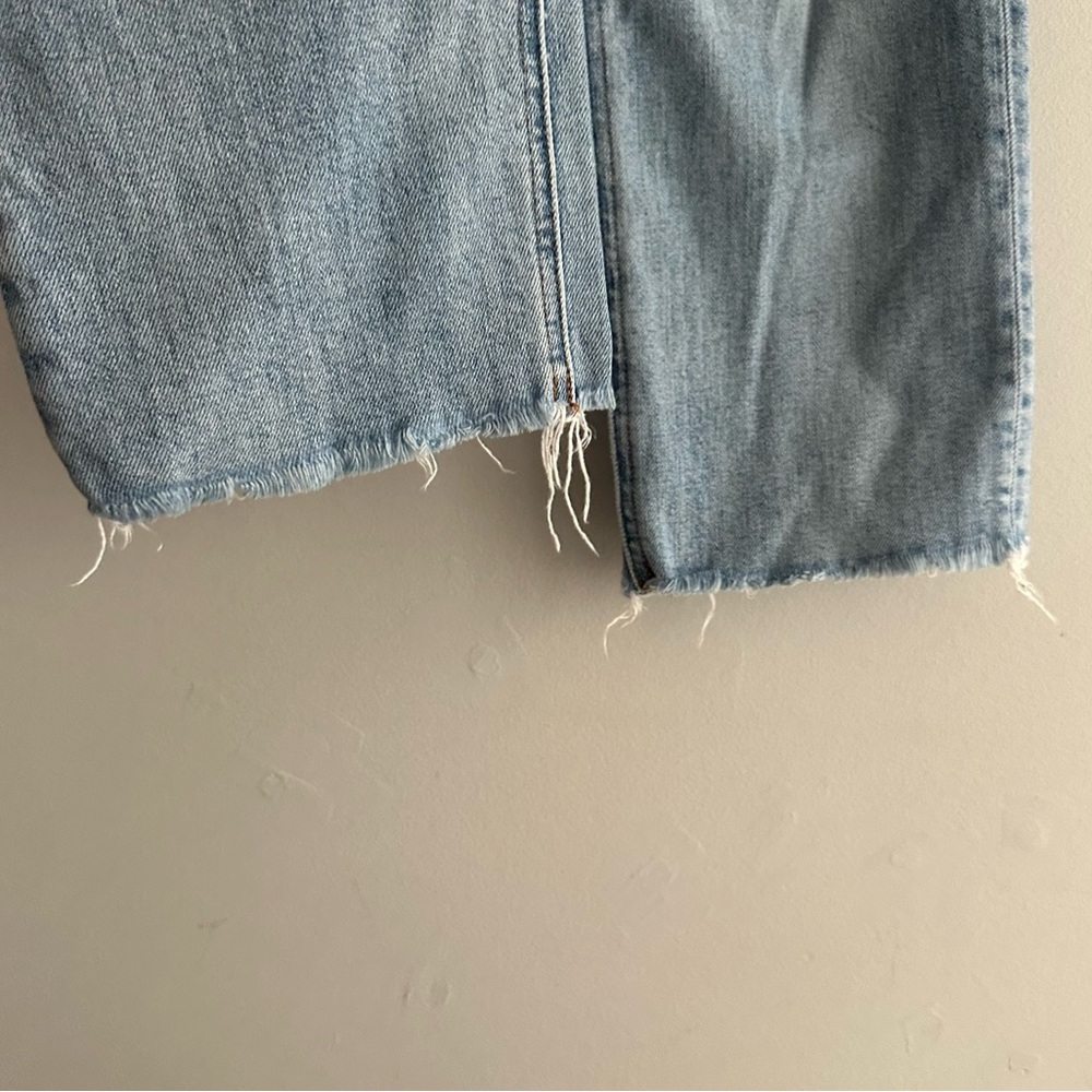 Denim Forum Arlo High Rise Straight Jeans with Raw Hem Size 26 - Picture 9 of 16